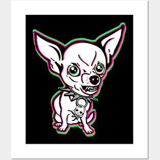 Chihuahua With Punk Attitude Posters and Art